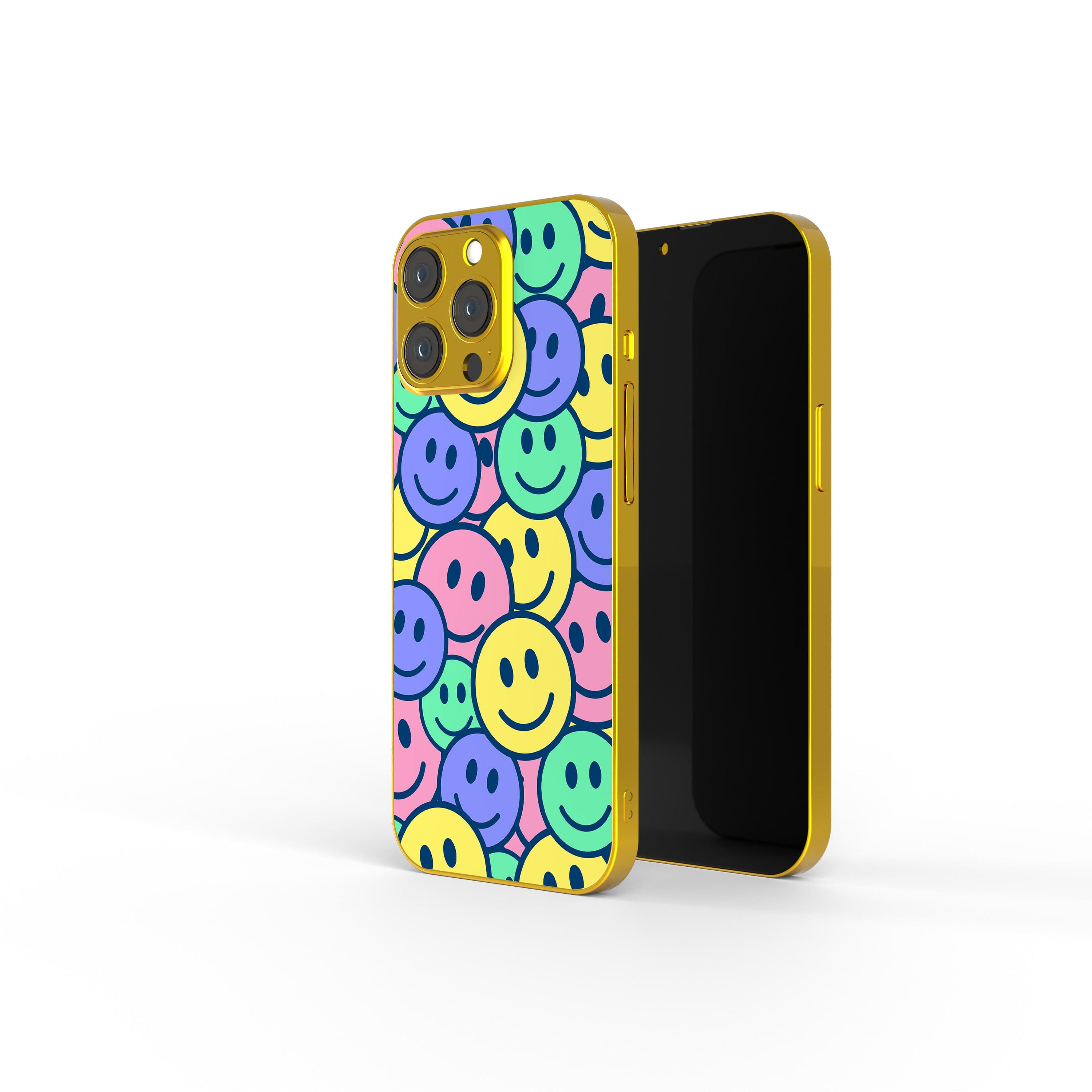 Groovy Smiles | Smiley Face Precious Metals Case in Gold