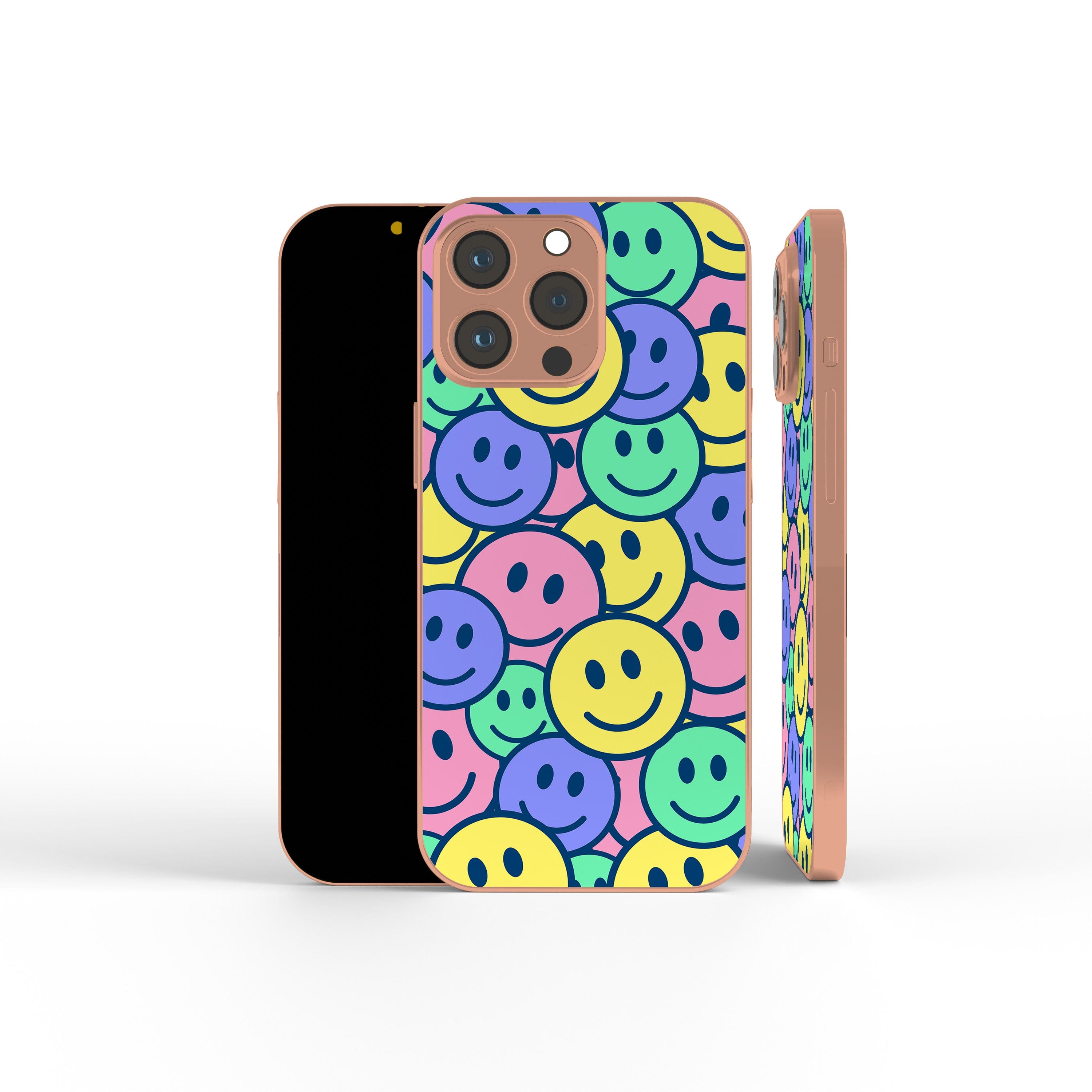 Groovy Smiles | Smiley Face Precious Metals Case in Rose Gold