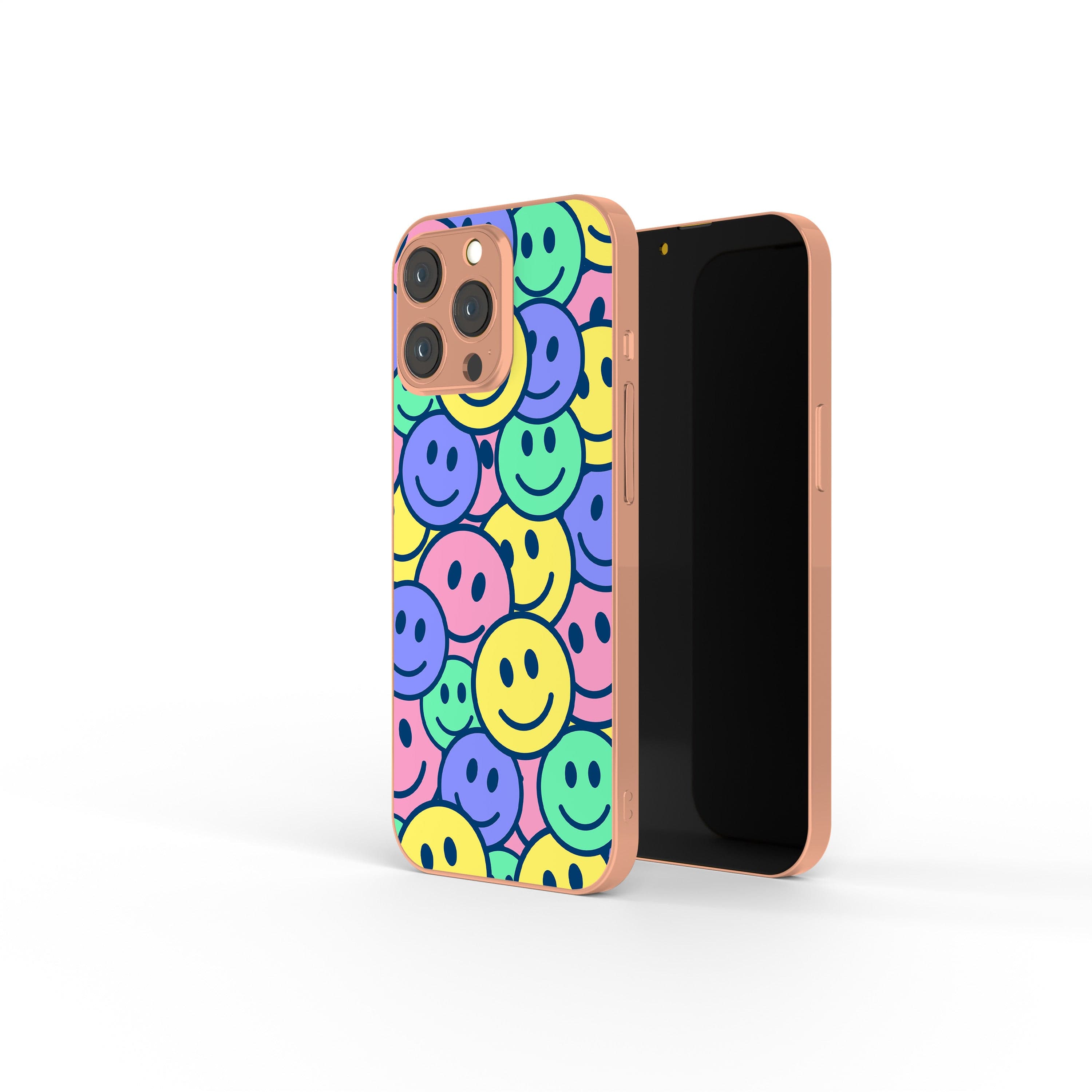 Groovy Smiles | Smiley Face Precious Metals Case in Rose Gold