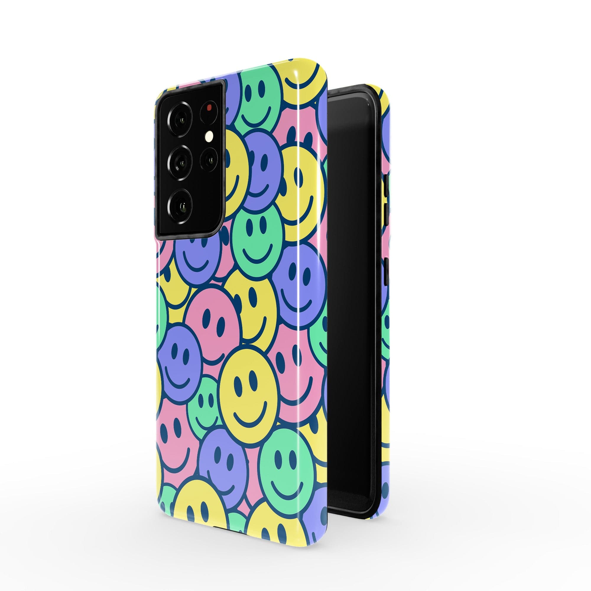 Groovy Smiles | Smiley Face Samsung Case Tough for Galaxy S21 Ultra