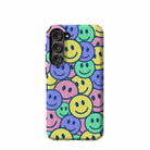 Groovy Smiles | Smiley Face Samsung Case Tough for Galaxy S23 Plus