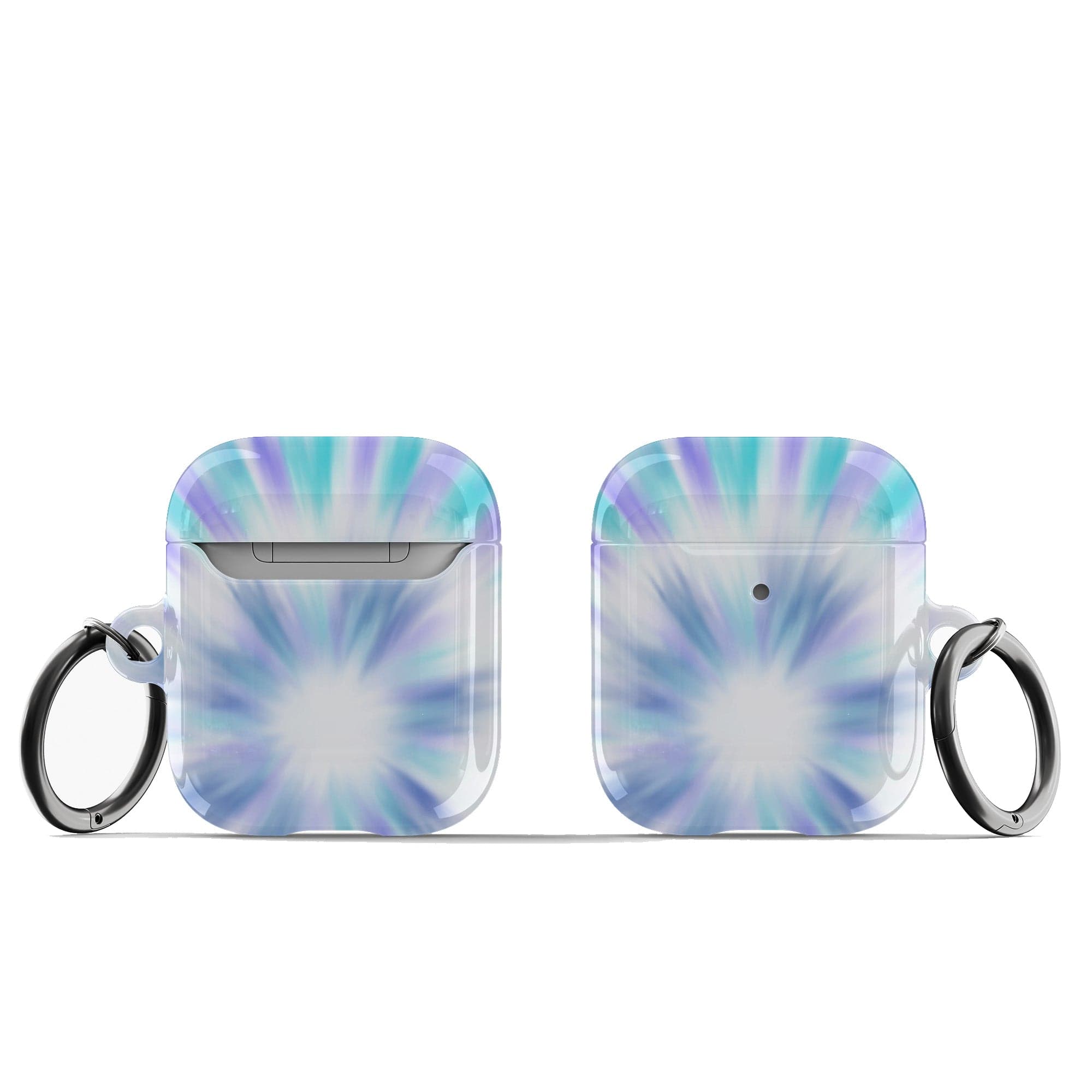 Into the Light | Tie Dye Apple AirPods Case for AirPods 1&2 Black