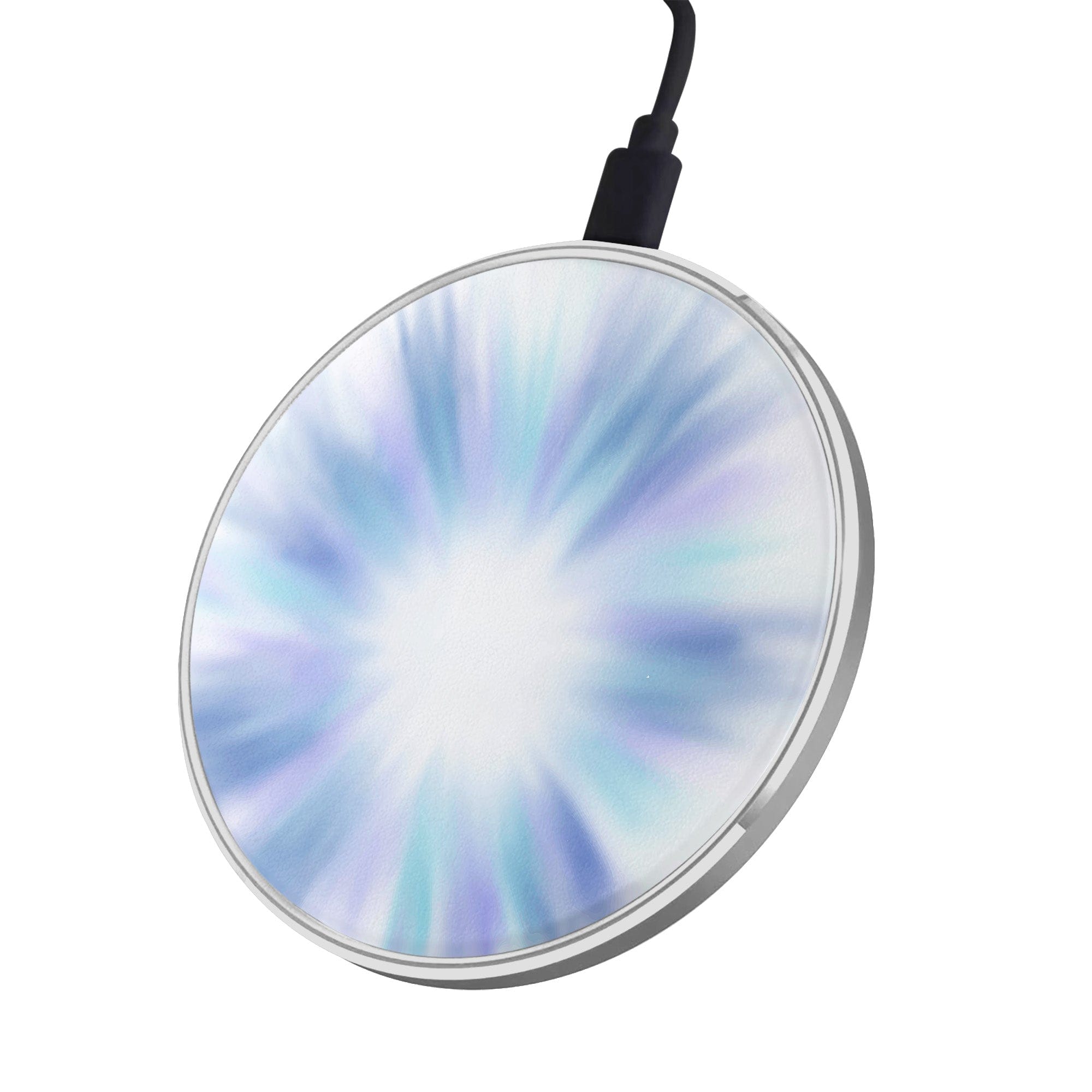 Into the Light | Tie Dye Wireless Charging Pad in Silver