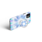 Into the Light | Tie Dye Foldable Phone Grip in White