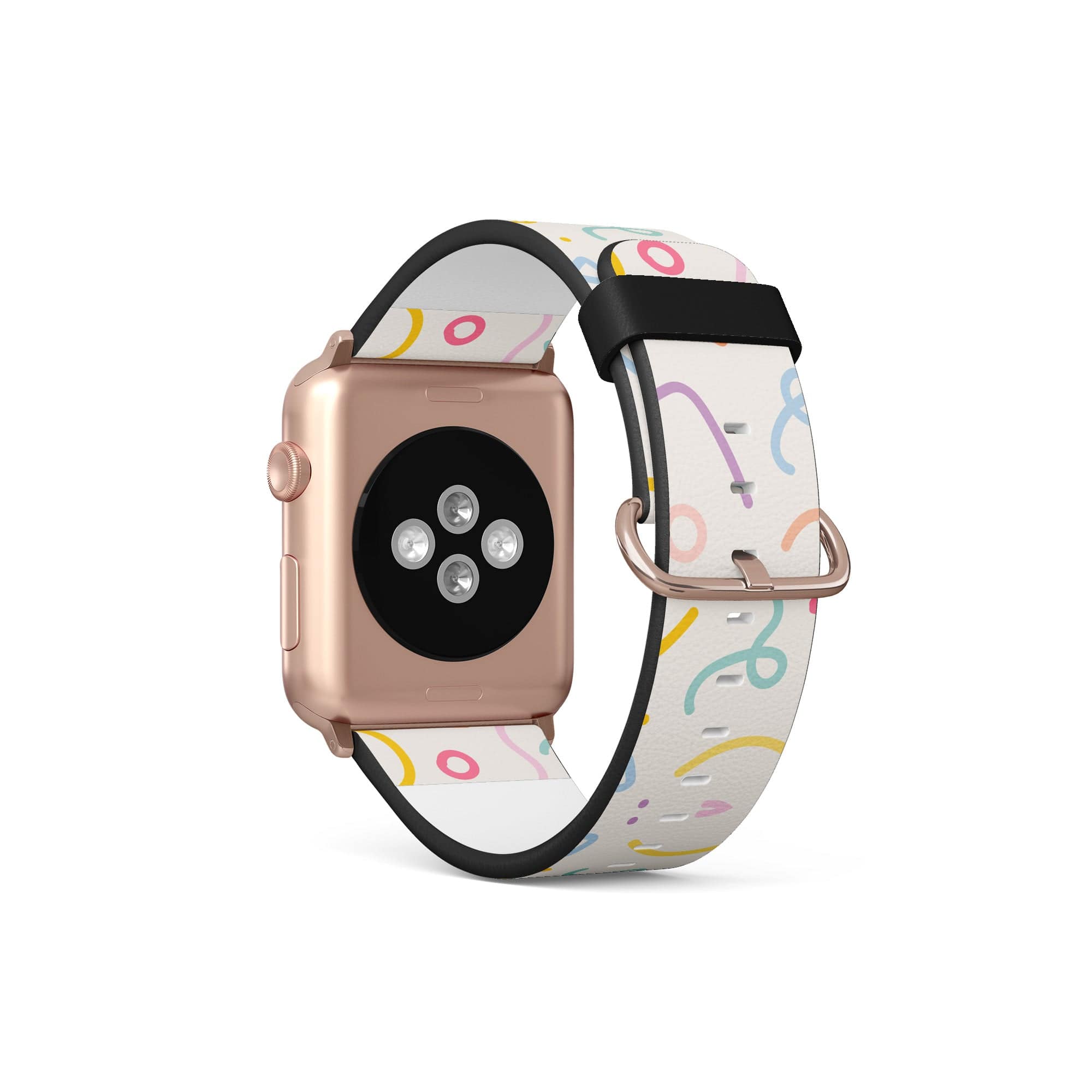 It's a Party | Confetti Pattern Apple Watch Band for 38/40/41 mm Watch in Rose Gold