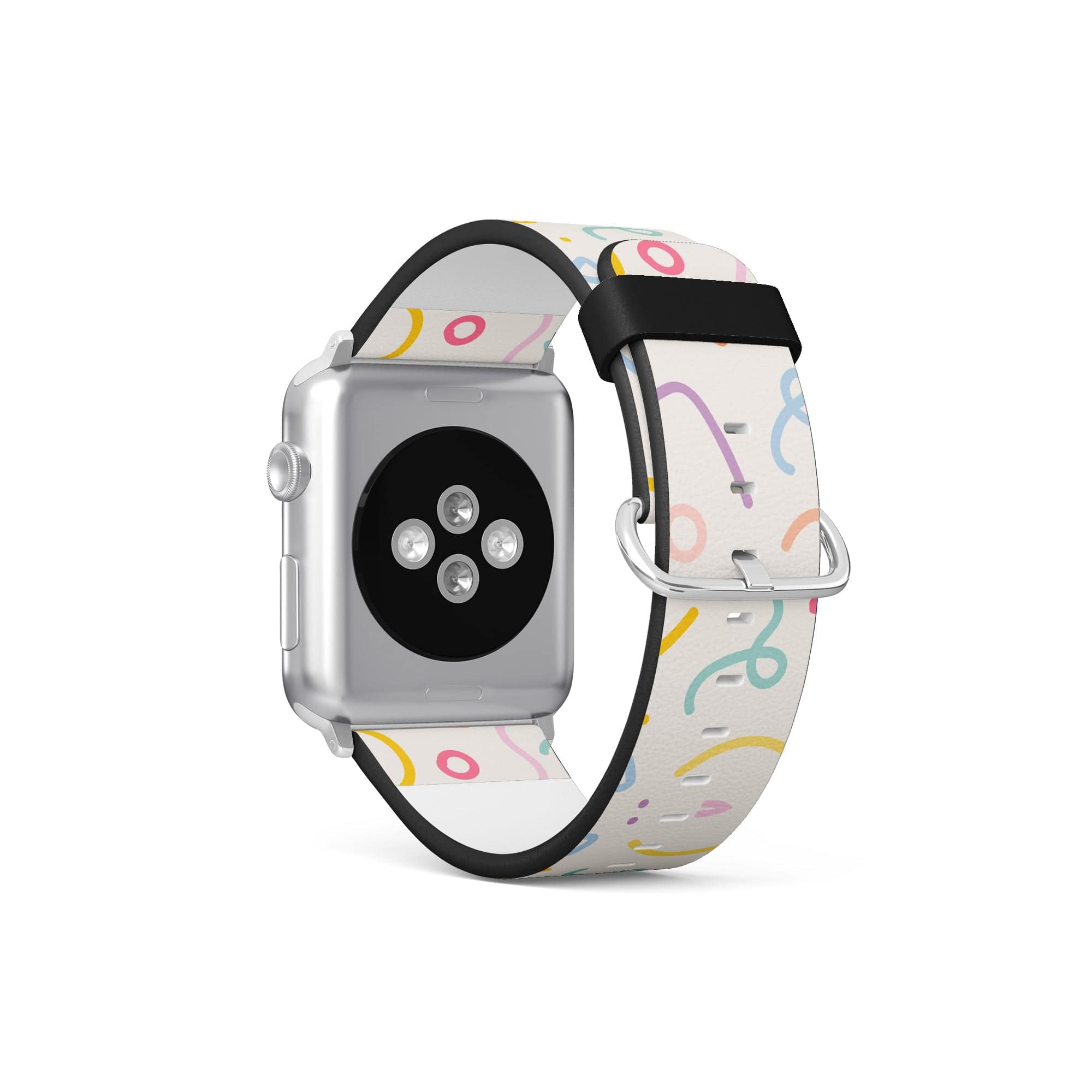 It's a Party | Confetti Pattern Apple Watch Band for 38/40/41 mm Watch in Silver