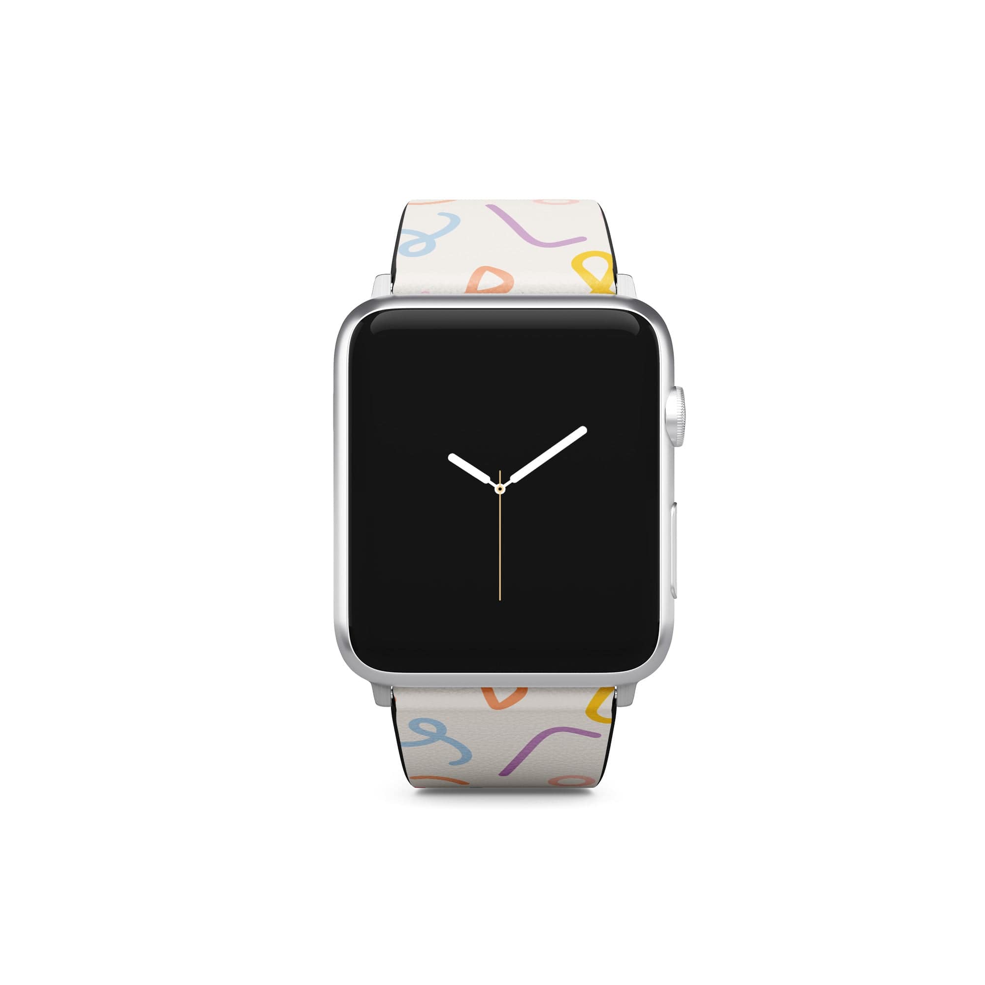 It's a Party | Confetti Pattern Apple Watch Band for 38/40/41 mm Watch in Silver