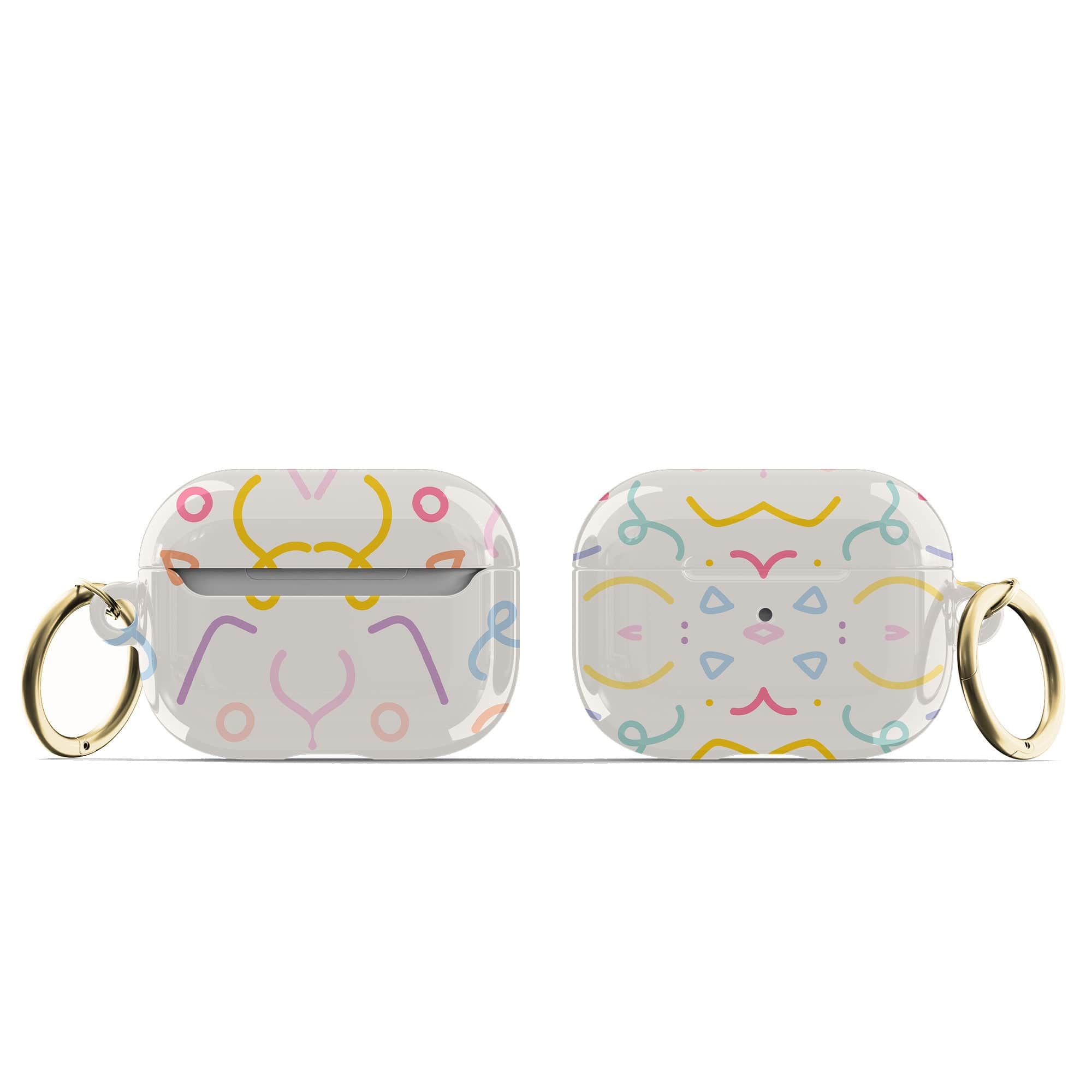 It's a Party | Confetti Pattern Apple AirPods Case for AirPods 3 & AirPods Pro 1&2 Gold