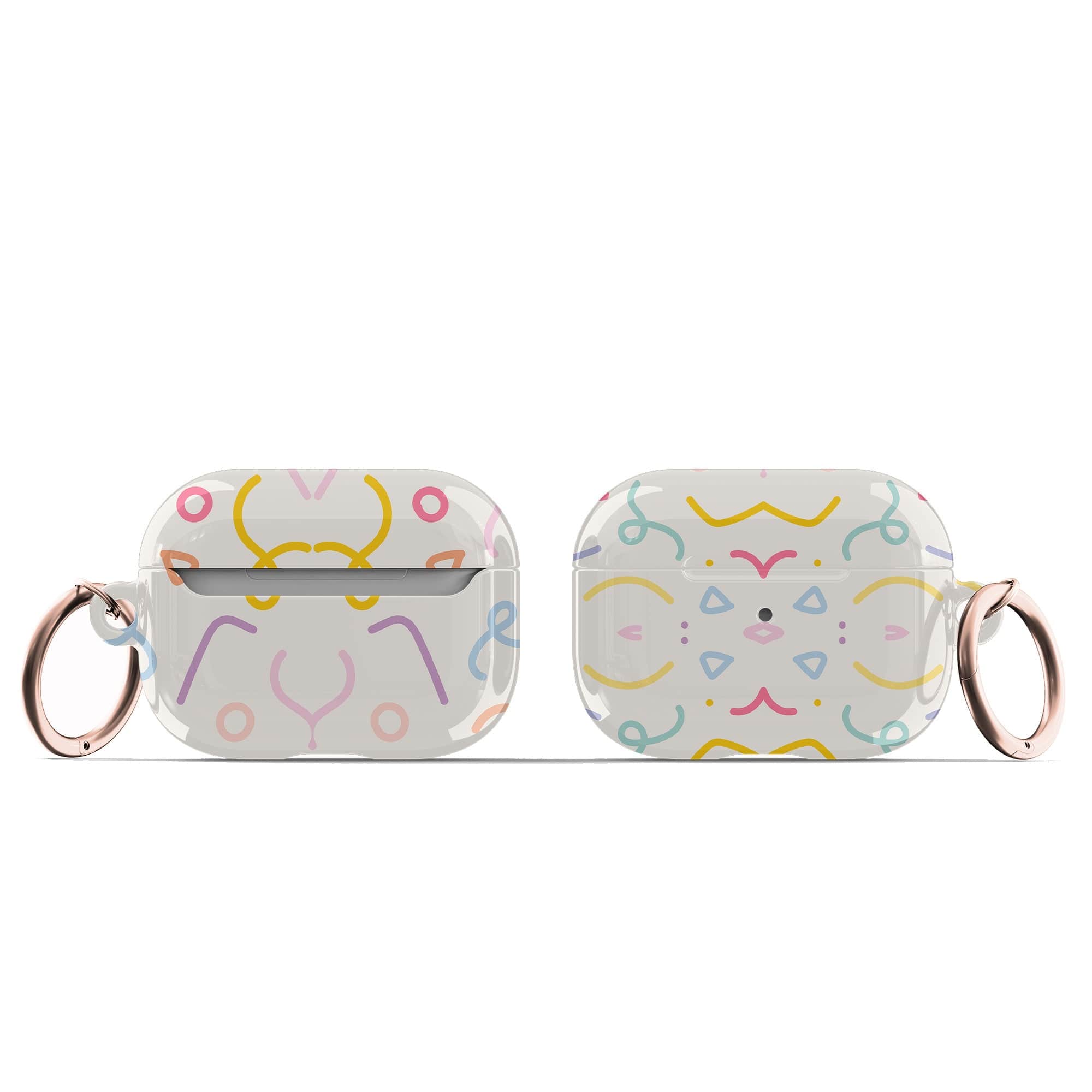 It's a Party | Confetti Pattern Apple AirPods Case for AirPods 3 & AirPods Pro 1&2 Rose Gold