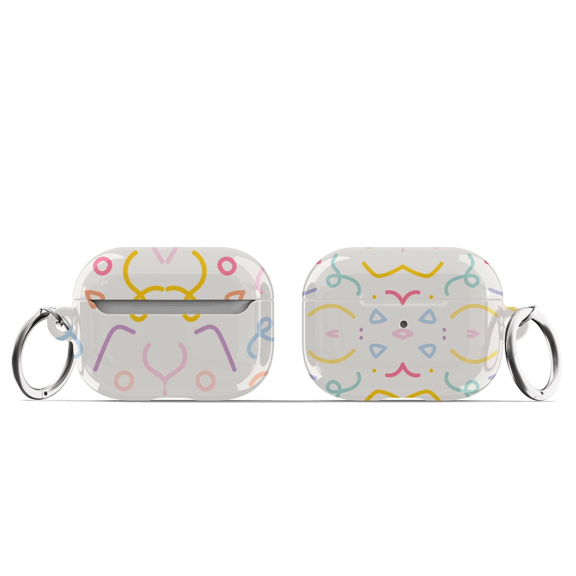 It's a Party | Confetti Pattern Apple AirPods Case for AirPods 3 & AirPods Pro 1&2 Silver