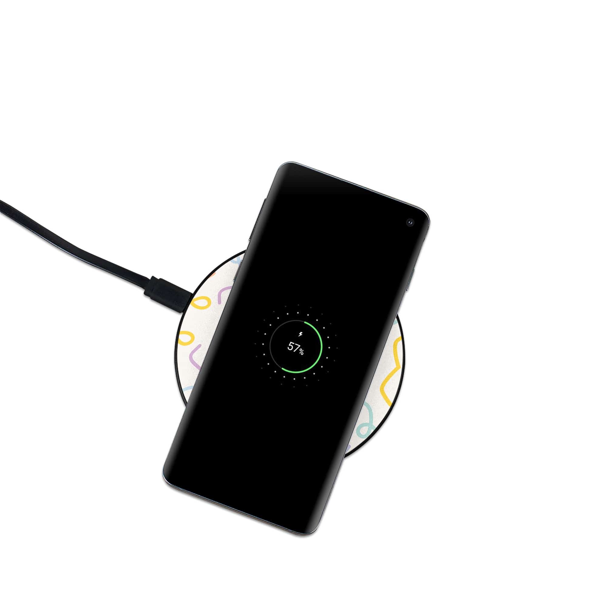 It's a Party | Confetti Pattern Wireless Charging Pad in Black