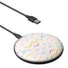 It's a Party | Confetti Pattern Wireless Charging Pad in Black