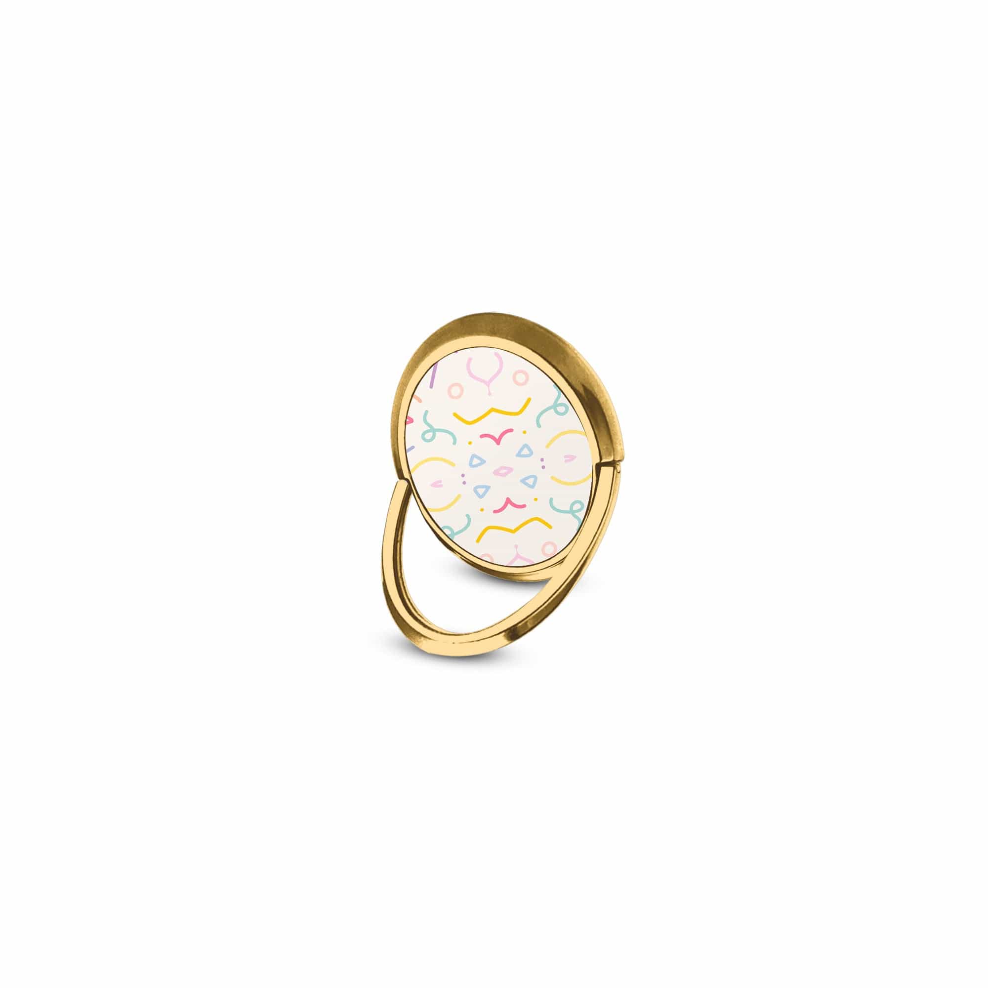 It's a Party | Confetti Pattern Ring Holder in Gold