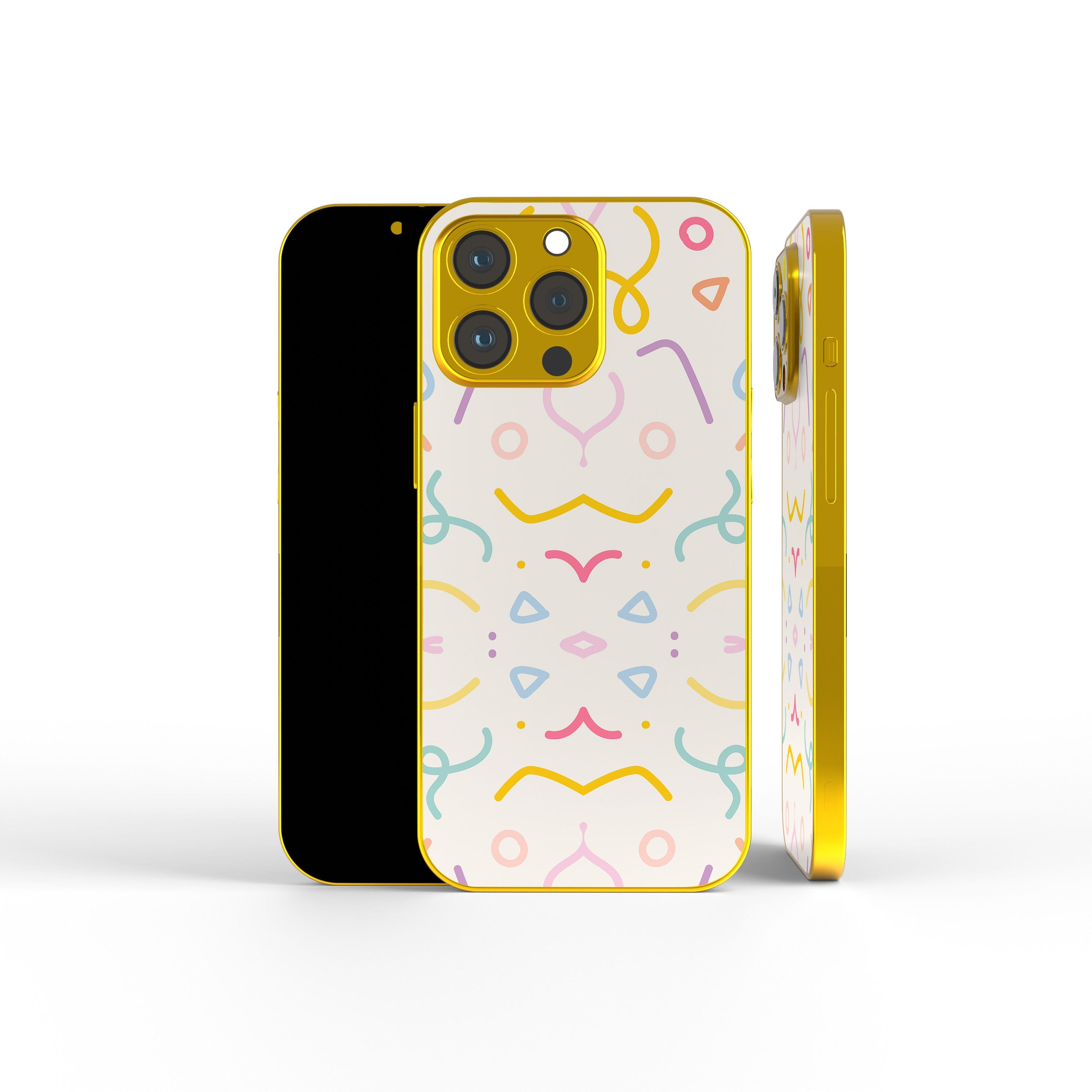 It's a Party | Confetti Pattern Precious Metals Case in Gold