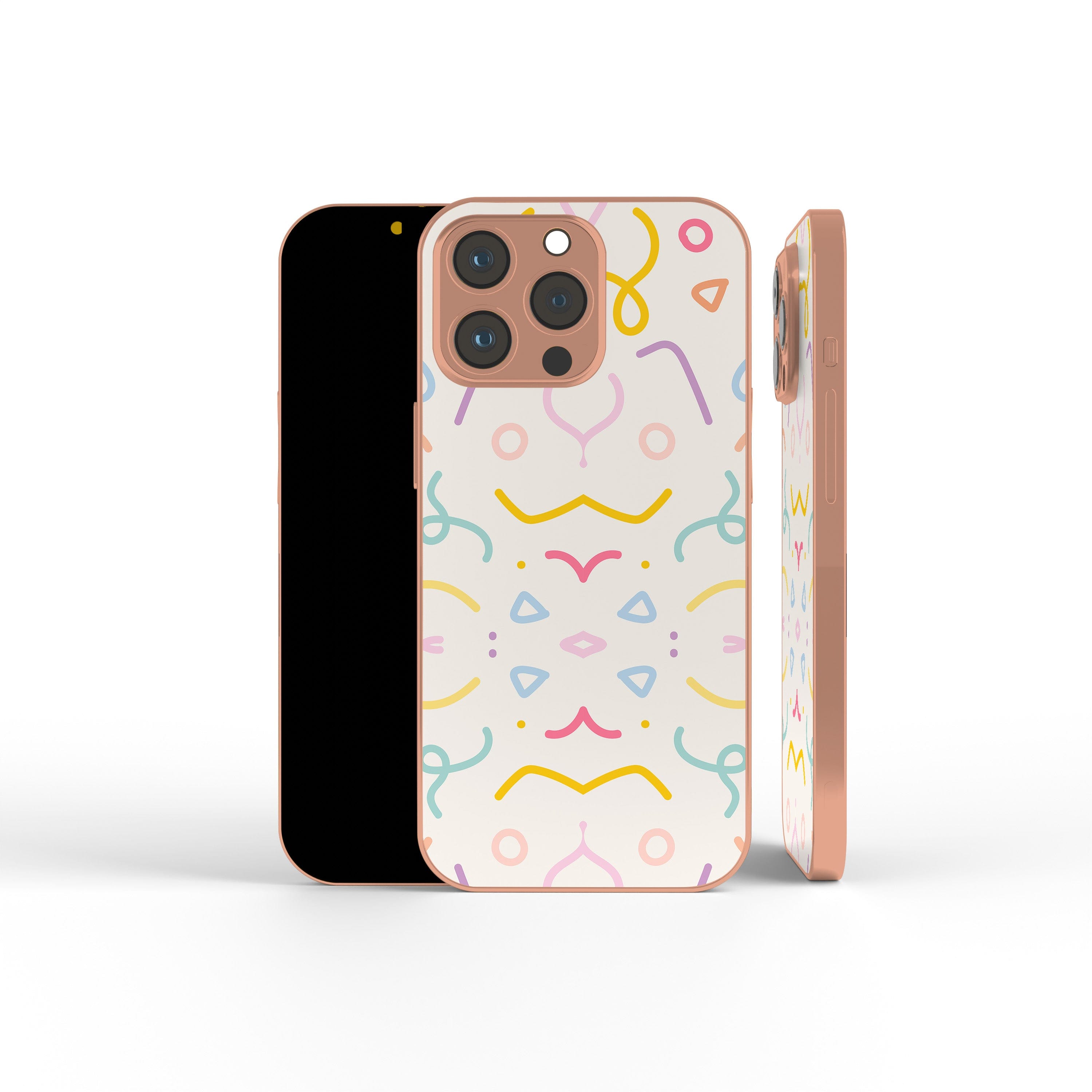 It's a Party | Confetti Pattern Precious Metals Case in Rose Gold