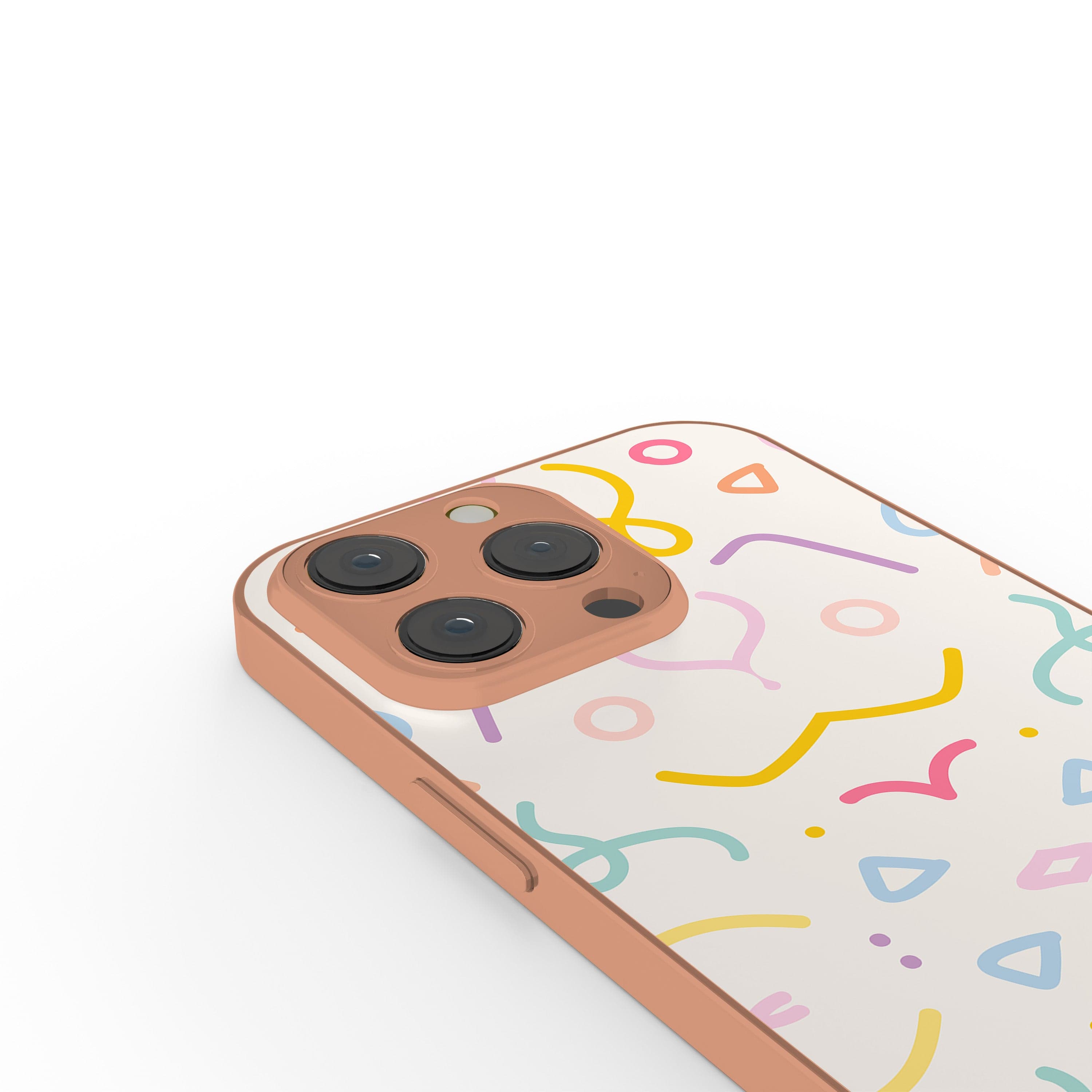 It's a Party | Confetti Pattern Precious Metals Case in Rose Gold