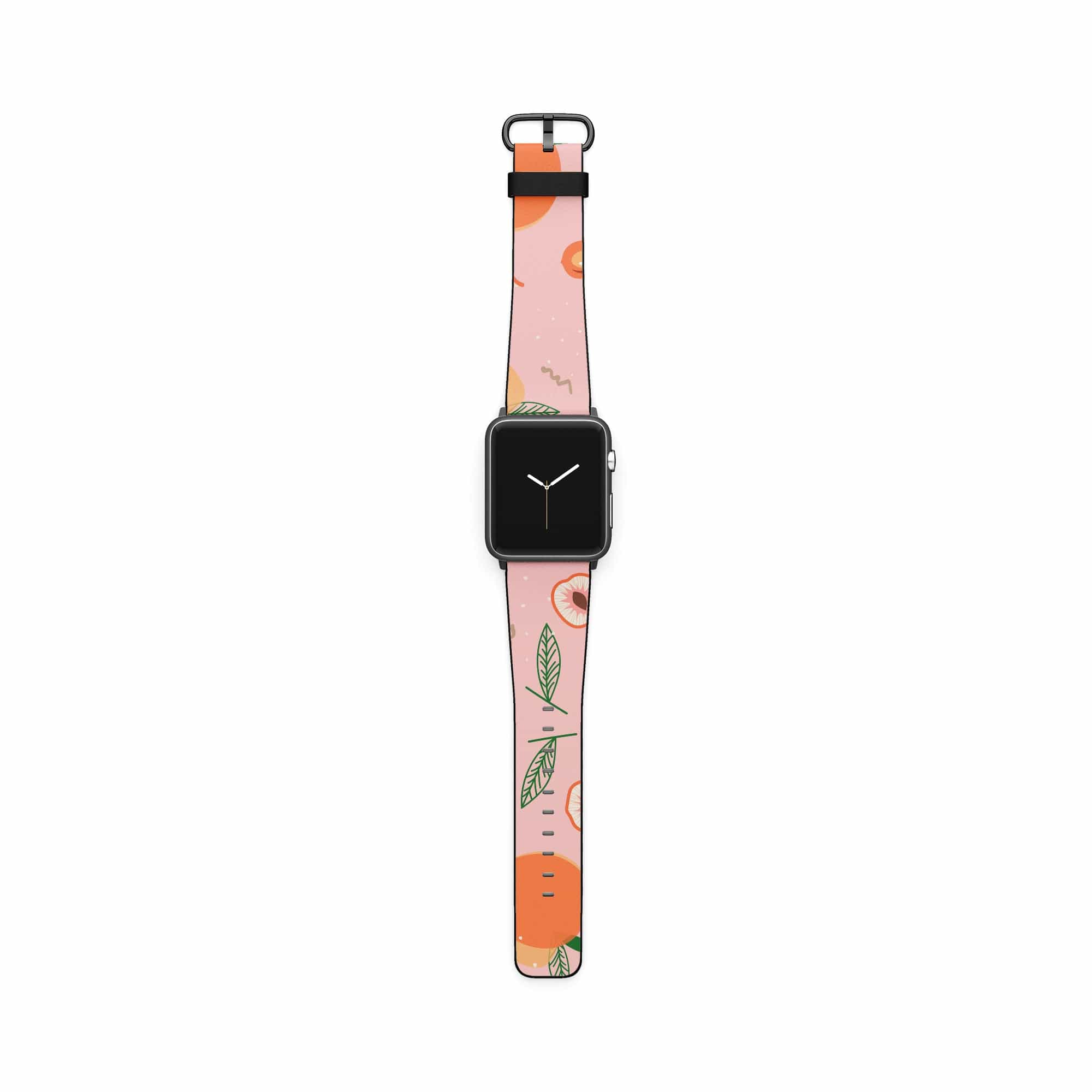 Just Peachy | Peaches Apple Watch Band for 38/40/41 mm Watch in Black