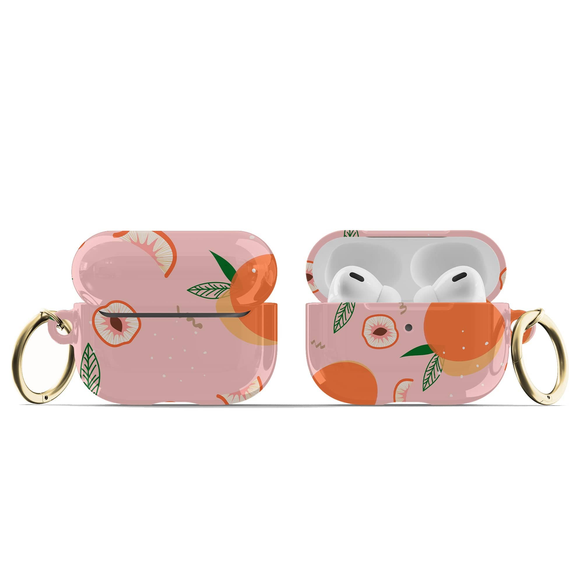 Just Peachy | Peaches Apple AirPods Case for AirPods 3 & AirPods Pro 1&2 Gold