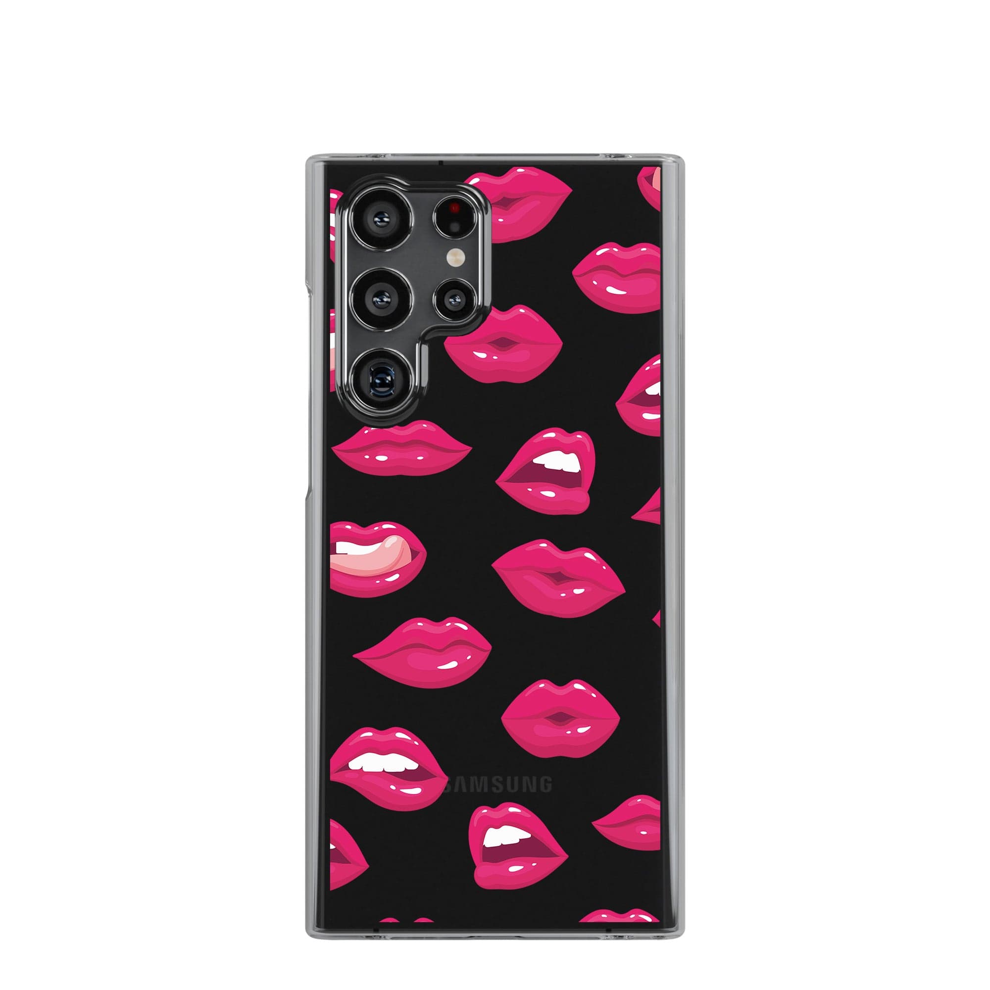 Kissable! | Lips Samsung Case Clear for Galaxy S22 Ultra