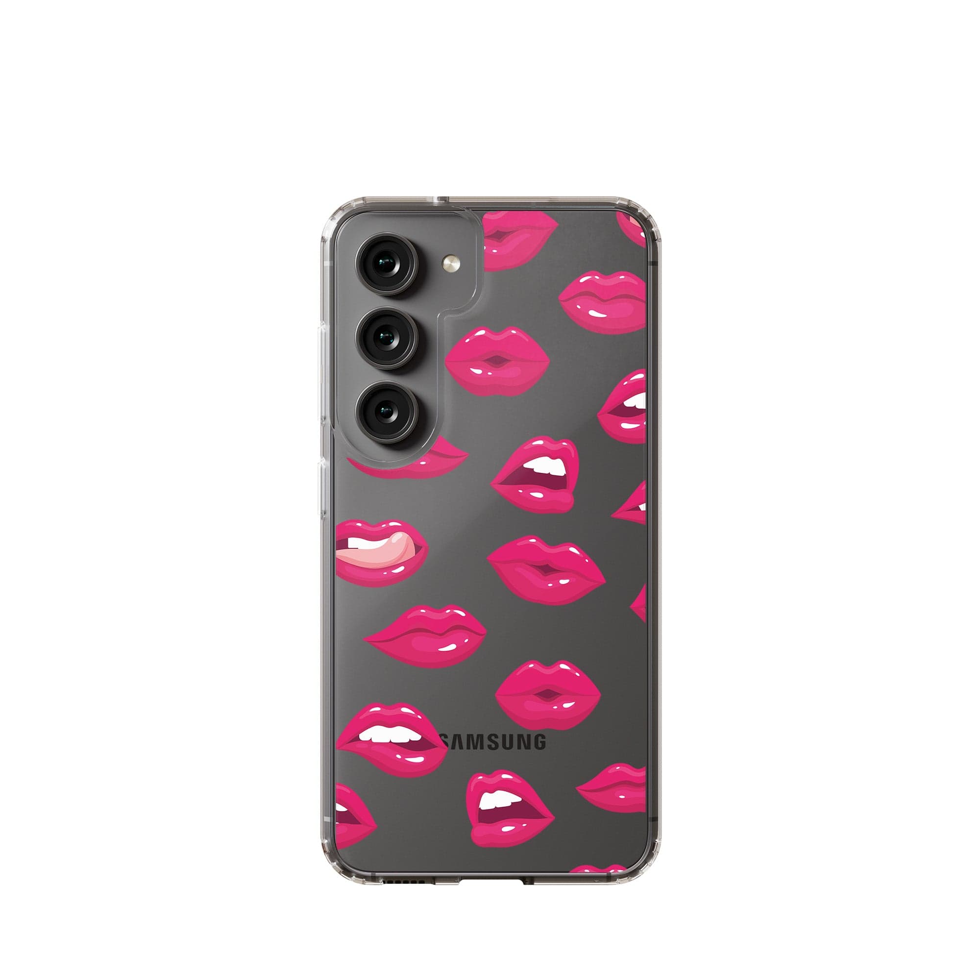 Kissable! | Lips Samsung Case Clear for Galaxy S23 Ultra