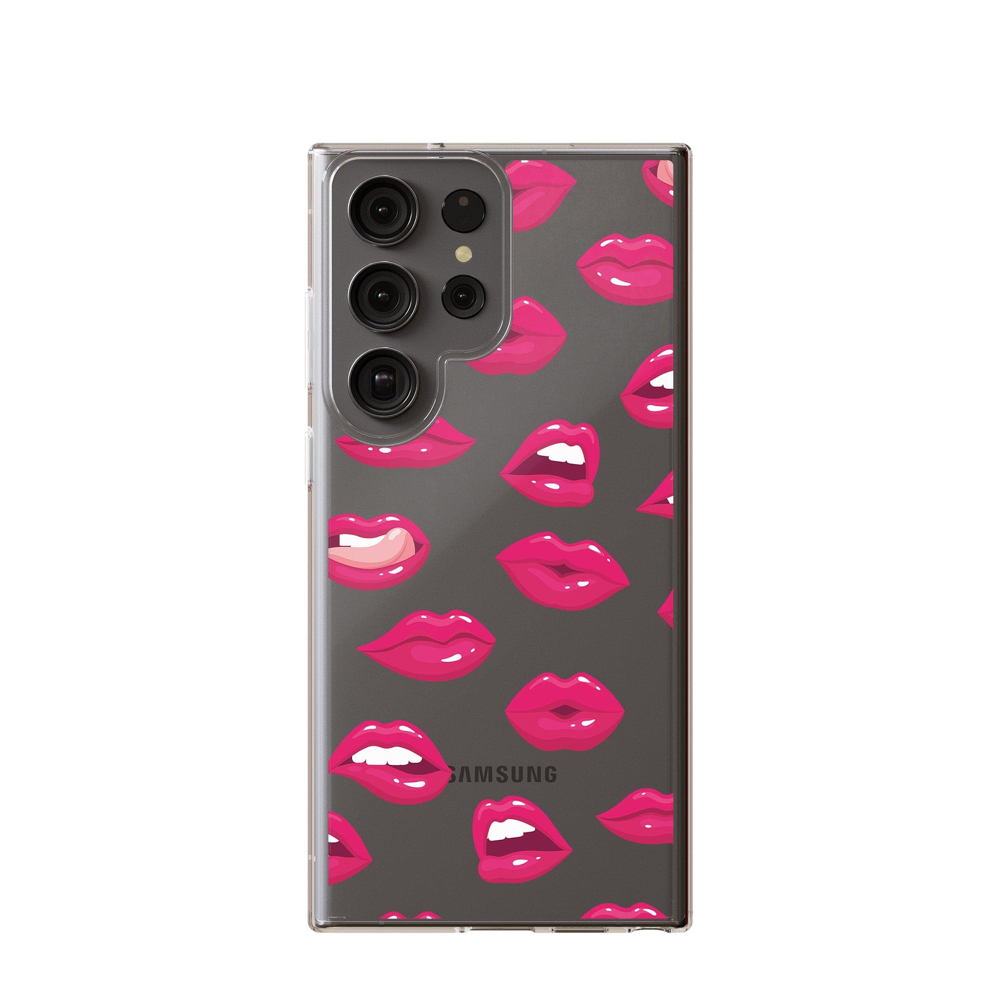 Kissable! | Lips Samsung Case Clear for Galaxy S23