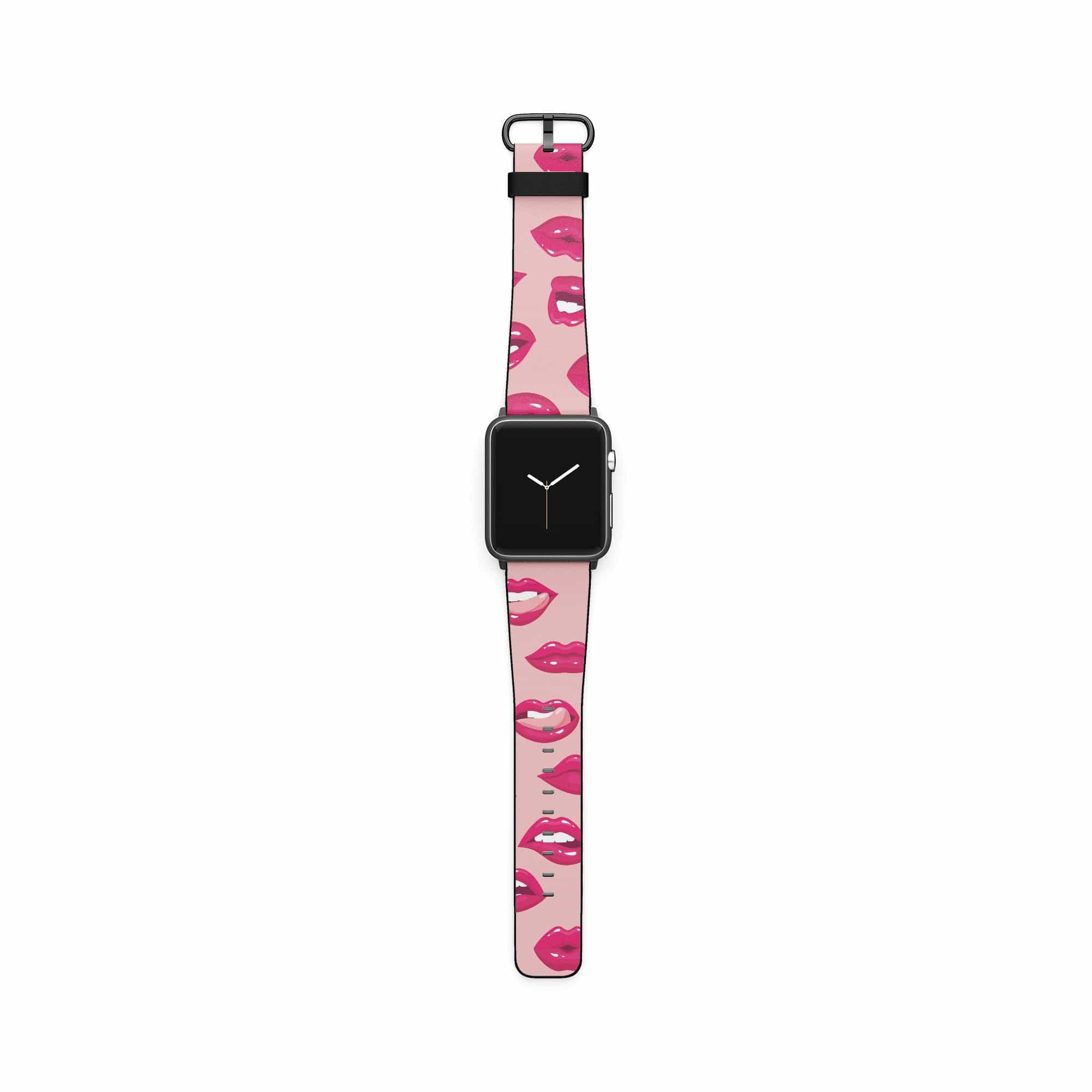 Kissable! | Lips Apple Watch Band for 38/40/41 mm Watch in Black