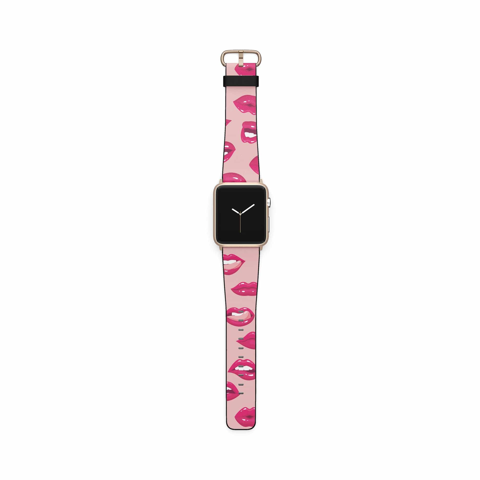 Kissable! | Lips Apple Watch Band for 38/40/41 mm Watch in Gold