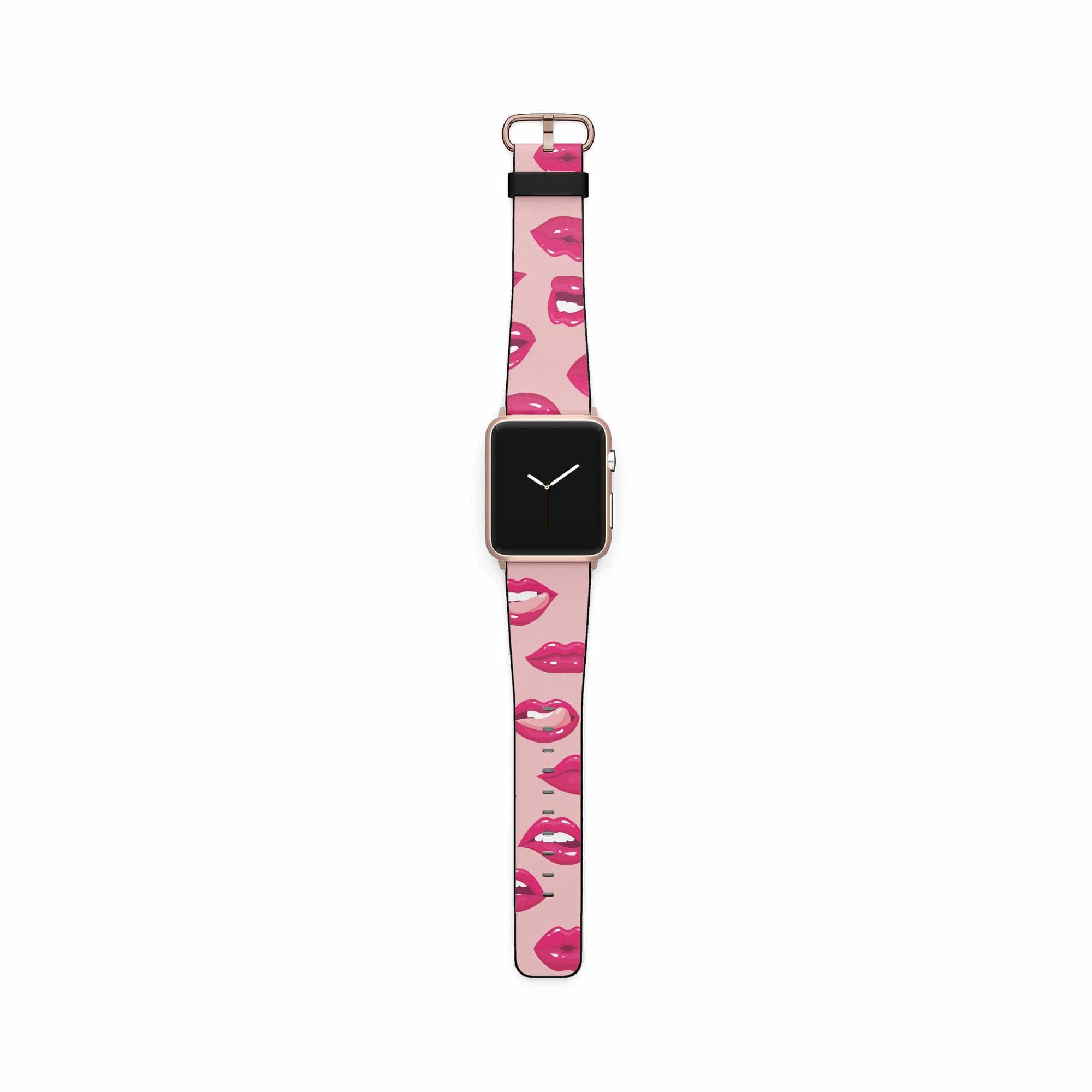 Kissable! | Lips Apple Watch Band for 38/40/41 mm Watch in Rose Gold