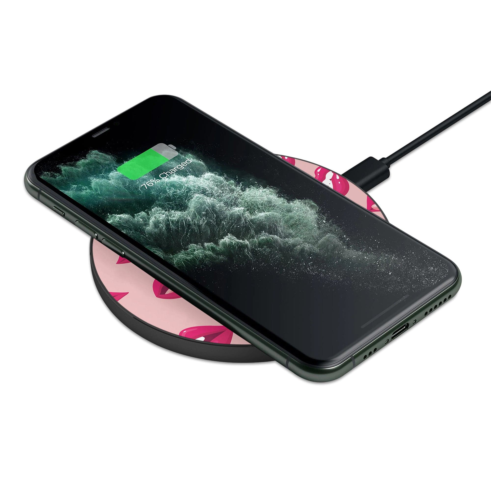 Kissable! | Lips Wireless Charging Pad in Black