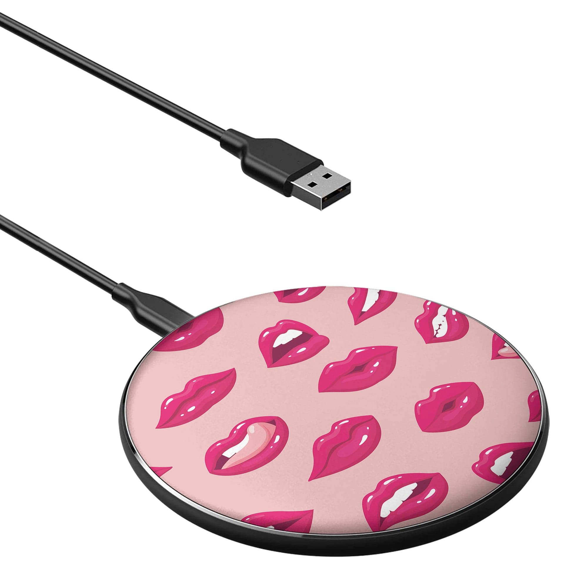 Kissable! | Lips Wireless Charging Pad in Black