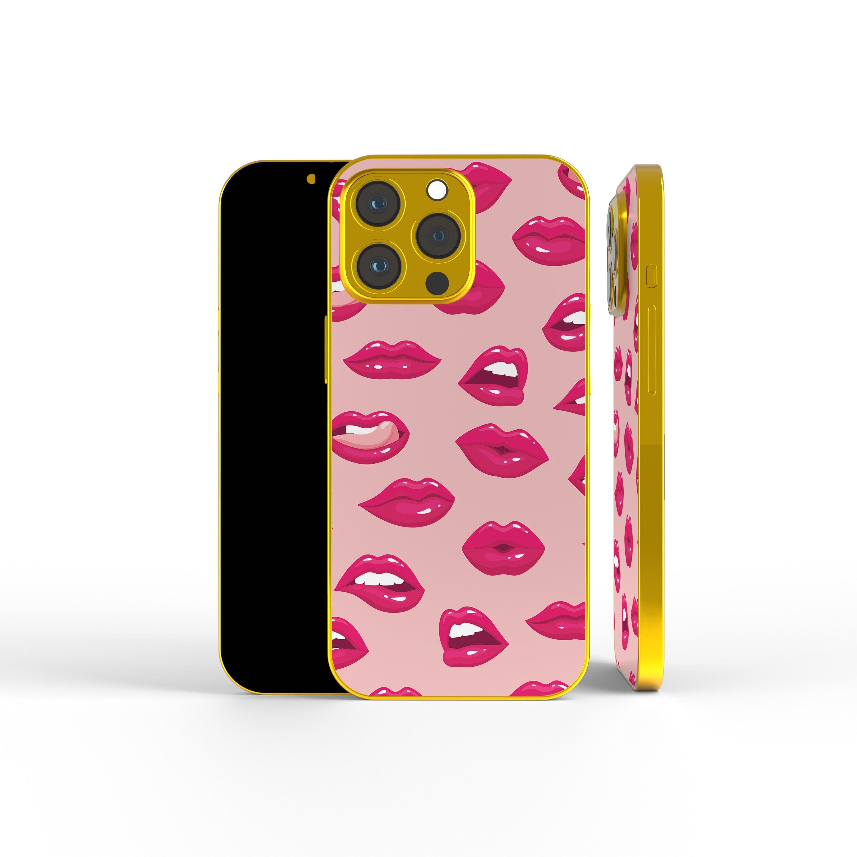 Kissable! | Lips Precious Metals Case in Gold