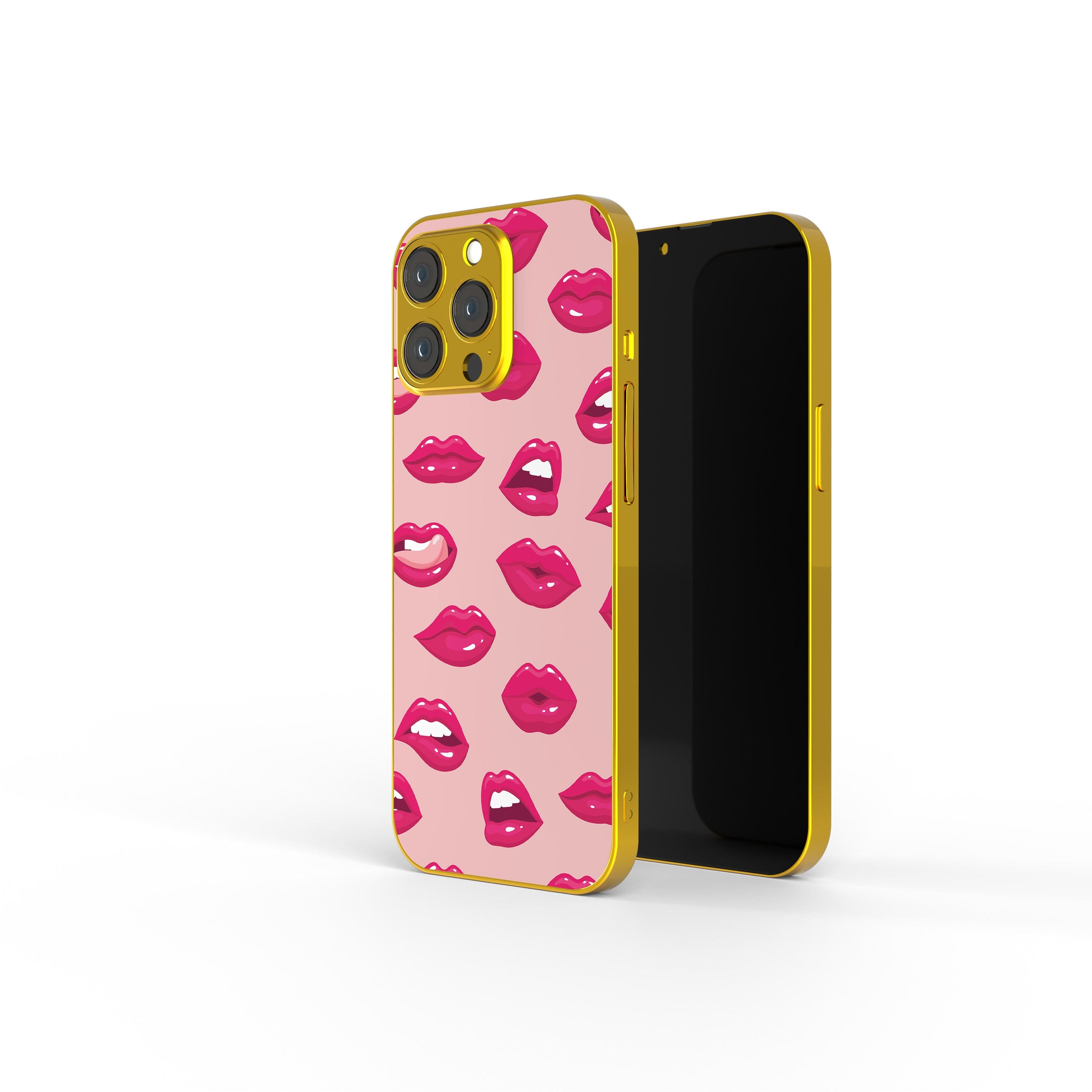 Kissable! | Lips Precious Metals Case in Gold