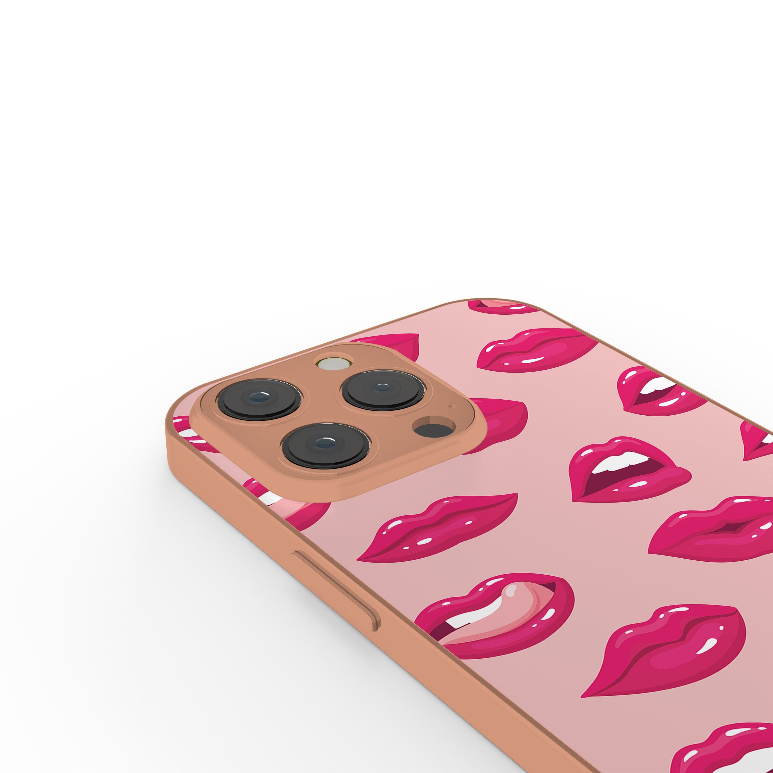 Kissable! | Lips Precious Metals Case in Rose Gold