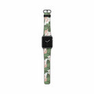 Laying in the Shade | Tropical Leaves Floral Apple Watch Band for 38/40/41 mm Watch in Black