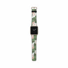 Laying in the Shade | Tropical Leaves Floral Apple Watch Band for 38/40/41 mm Watch in Gold