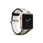 Laying in the Shade | Tropical Leaves Floral Apple Watch Band for 38/40/41 mm Watch in Gold