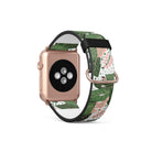 Laying in the Shade | Tropical Leaves Floral Apple Watch Band for 38/40/41 mm Watch in Rose Gold