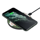 Laying in the Shade | Tropical Leaves Floral Wireless Charging Pad in Black