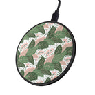 Laying in the Shade | Tropical Leaves Floral Wireless Charging Pad in Black