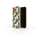 Laying in the Shade | Tropical Leaves Floral Precious Metals Case in Rose Gold