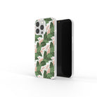 Laying in the Shade | Tropical Leaves Floral Precious Metals Case in Silver