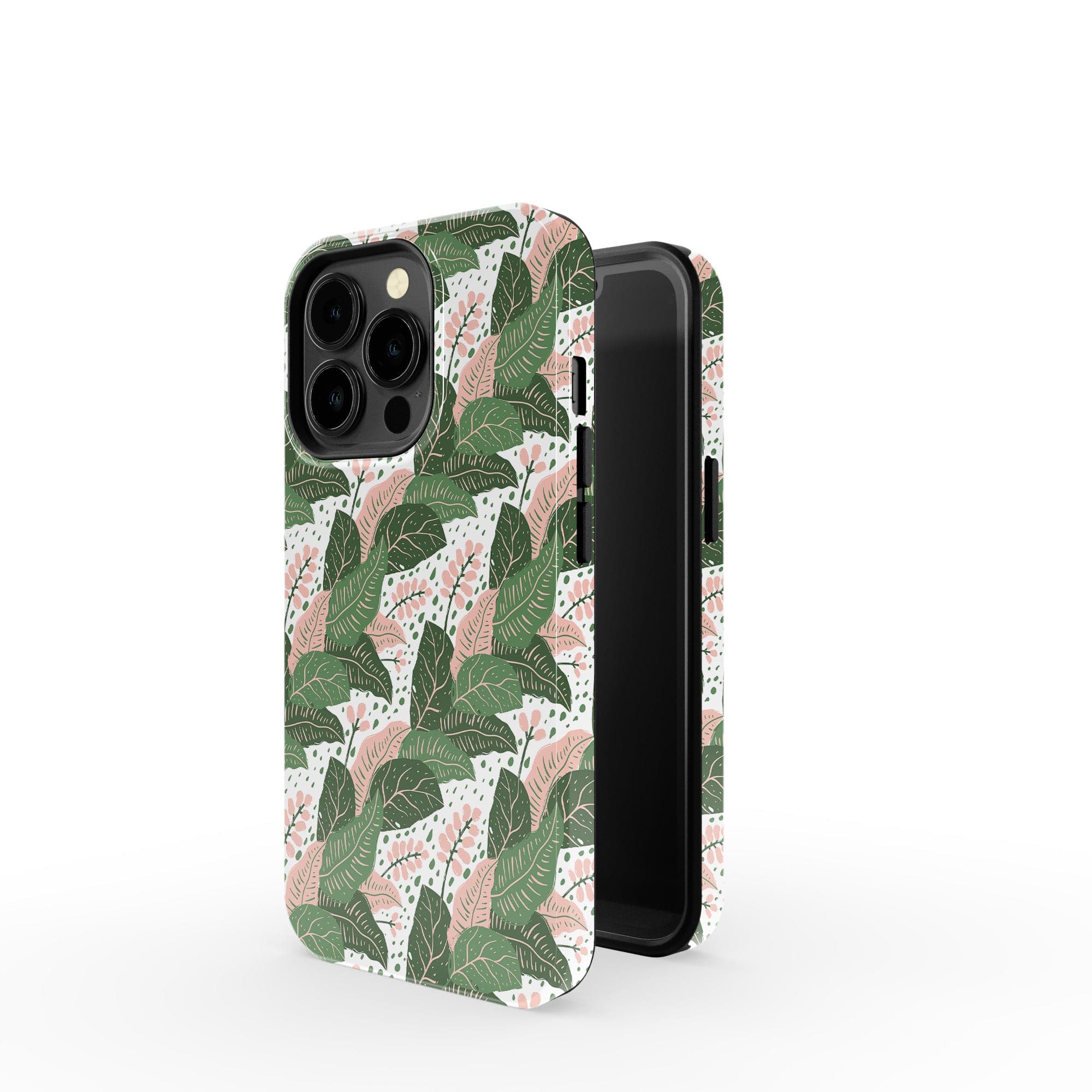 Laying in the Shade | Tropical Leaves Floral Case Tough for iPhone 12