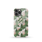 Laying in the Shade | Tropical Leaves Floral Foldable Phone Grip in White