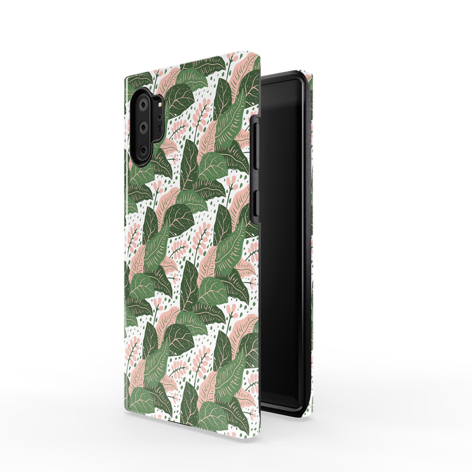 Laying in the Shade | Tropical Leaves Floral Samsung Case Tough for Galaxy Note 10 Plus 