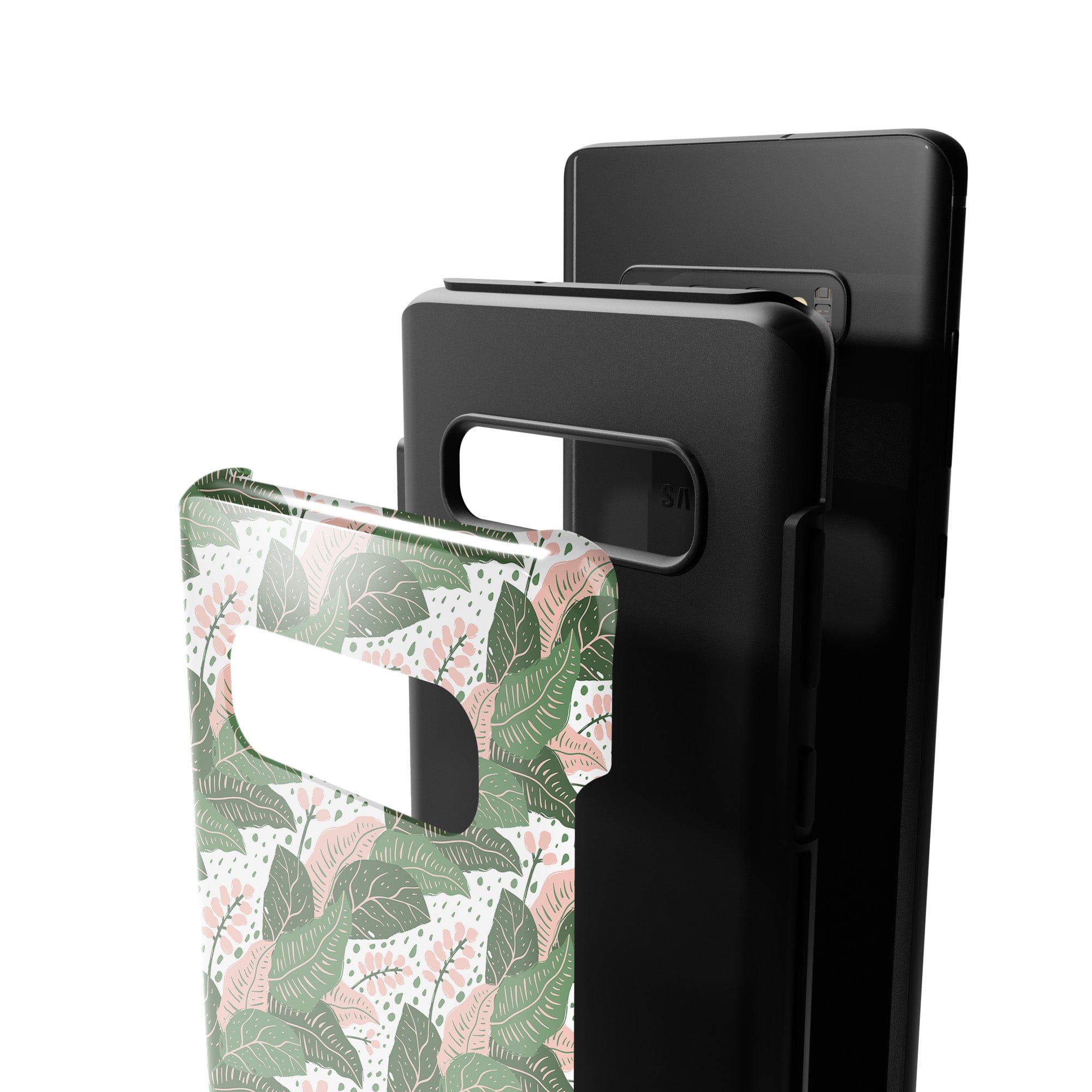 Laying in the Shade | Tropical Leaves Floral Samsung Case Tough for Galaxy S10 Plus 