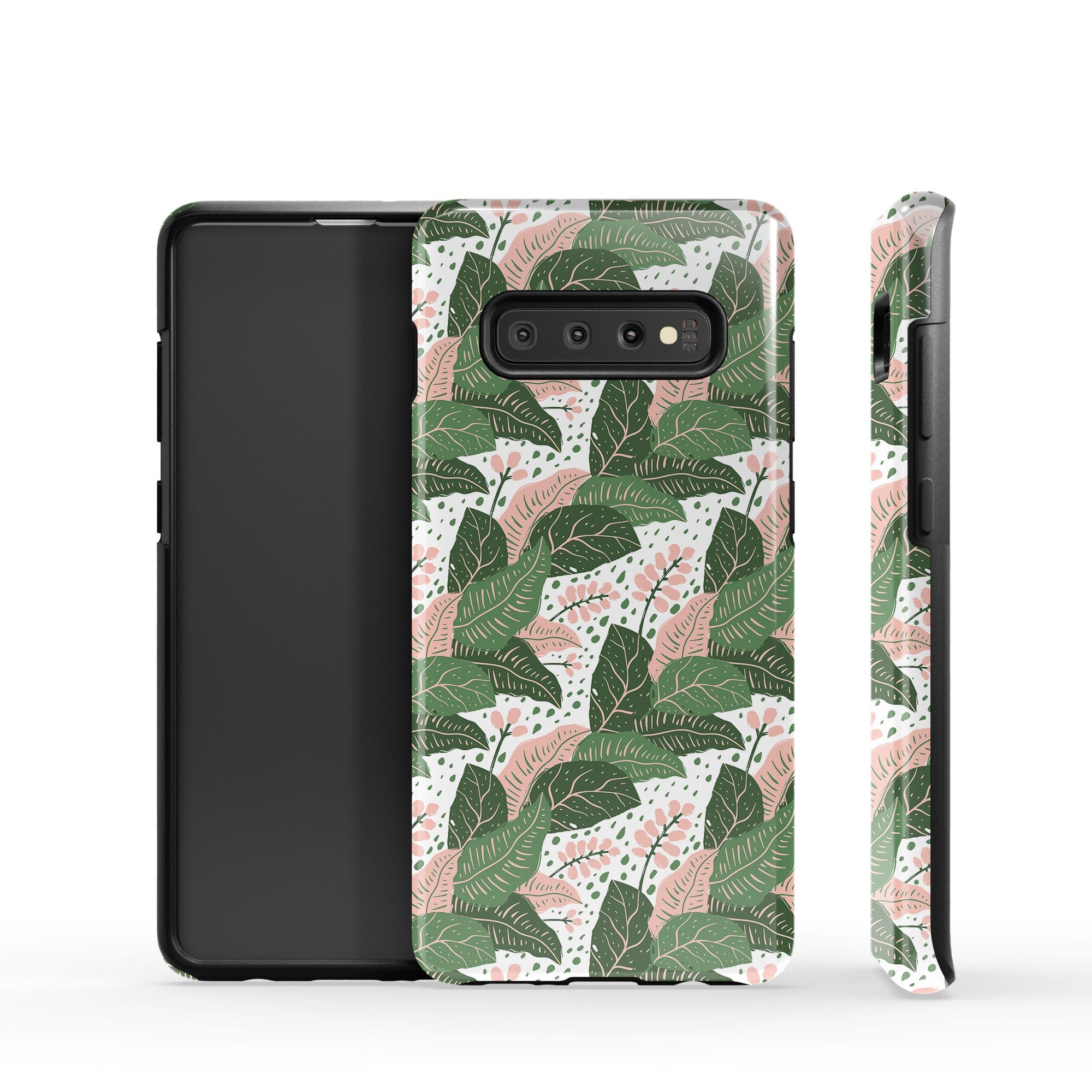 Laying in the Shade | Tropical Leaves Floral Samsung Case Tough for Galaxy S10 Plus 