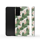 Laying in the Shade | Tropical Leaves Floral Samsung Case Tough for Galaxy S21 Plus