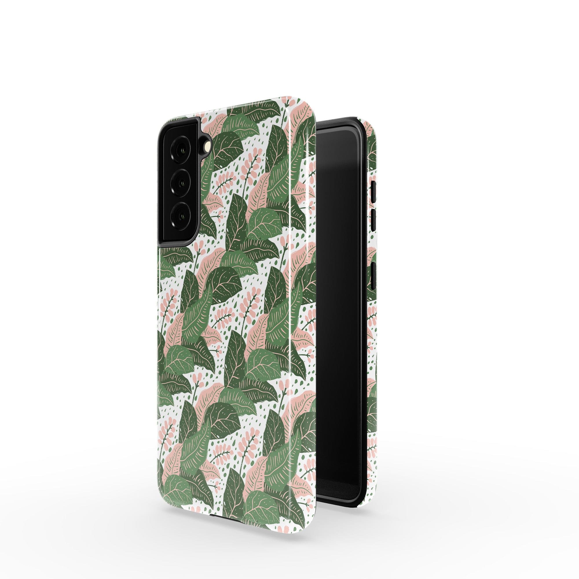 Laying in the Shade | Tropical Leaves Floral Samsung Case Tough for Galaxy S21 