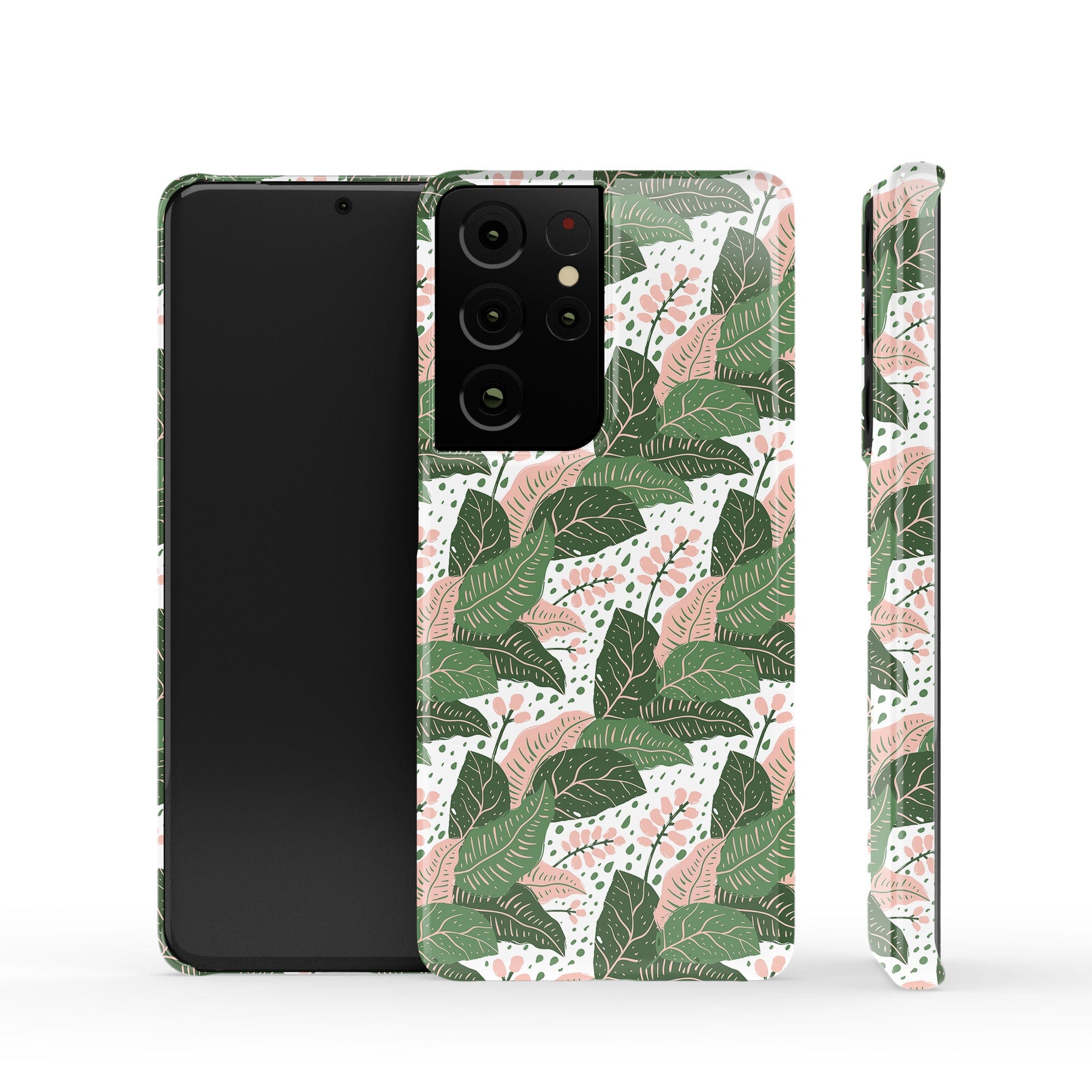 Laying in the Shade | Tropical Leaves Floral Samsung Case Slim for Galaxy S21 Ultra