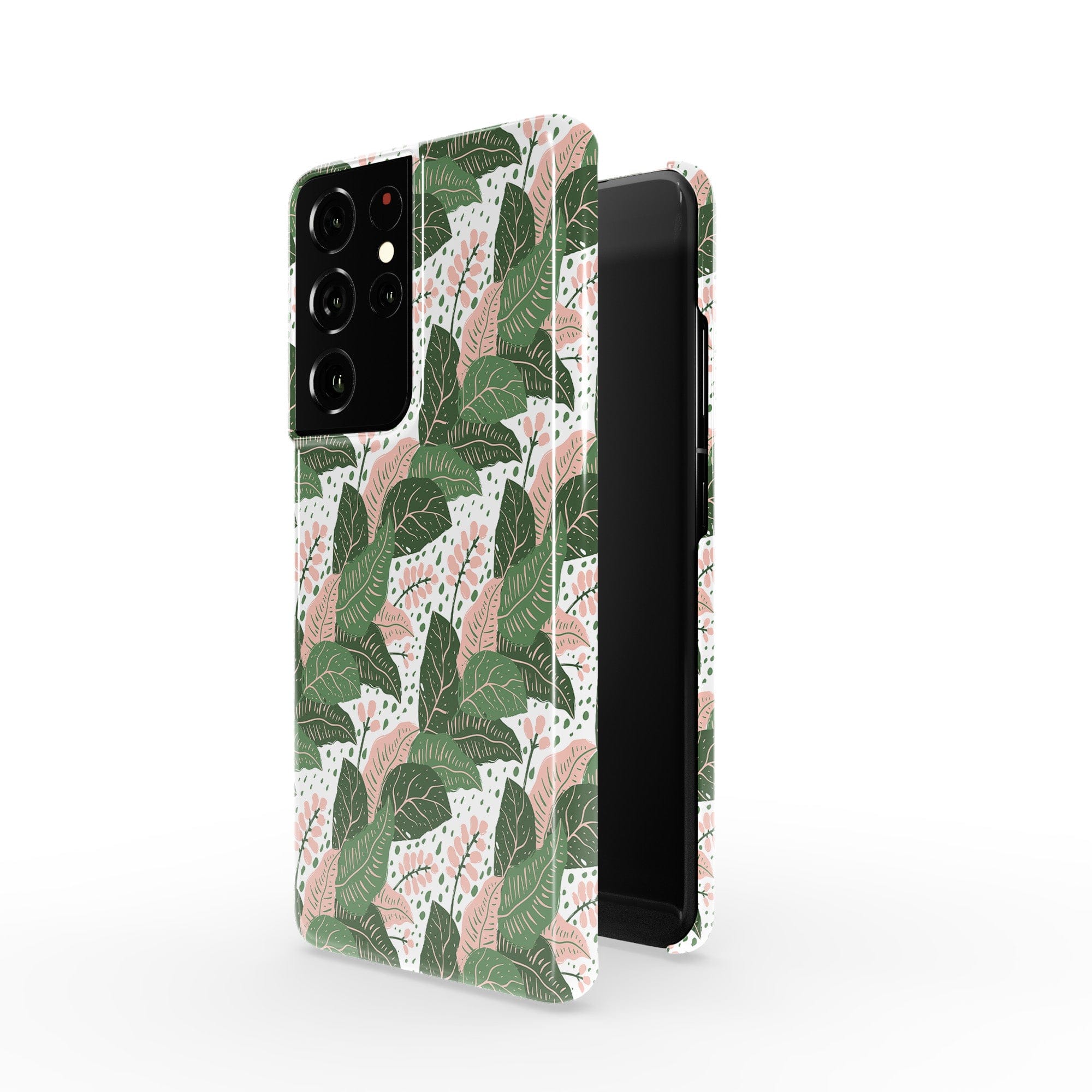 Laying in the Shade | Tropical Leaves Floral Samsung Case Slim for Galaxy S21 Ultra